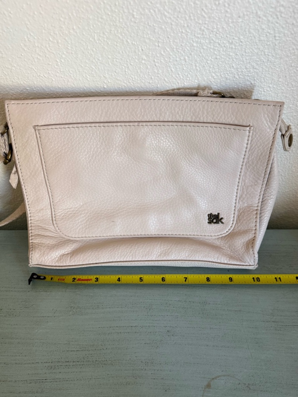 The Sak Light Pink Leather Crossbody Bag